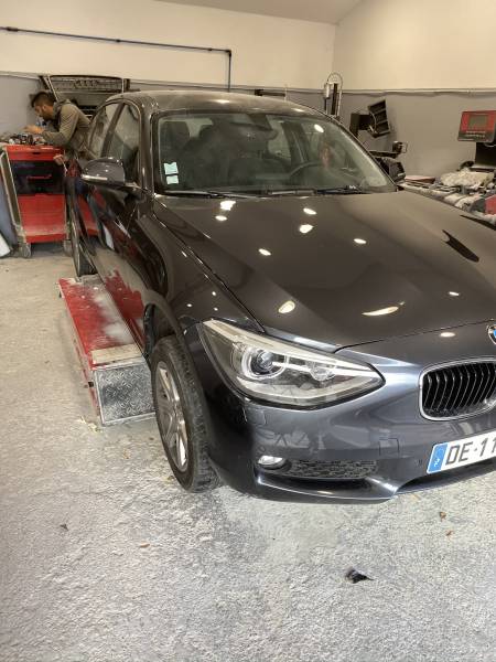 Carrosserie à Marseille pour travaux  sur Bmw série 1 vandalisée avec Franchise offerte et prêt de véhicule